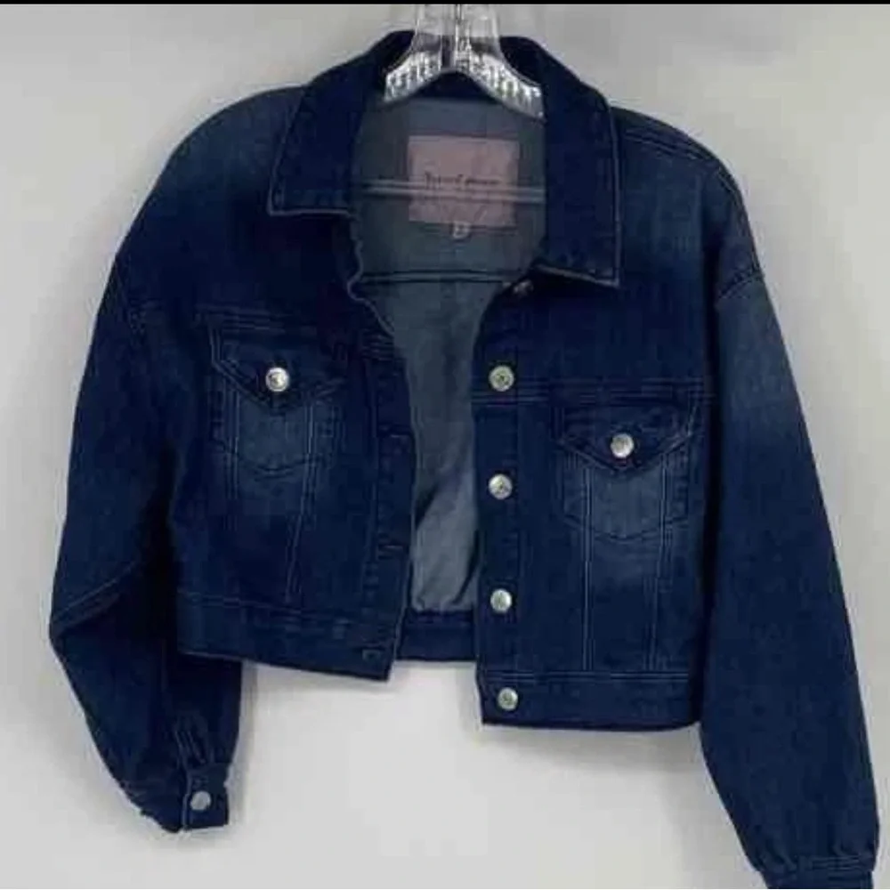 Juicy Costure Dark Blue Denim Jacket for Women - Picture 1 of 6